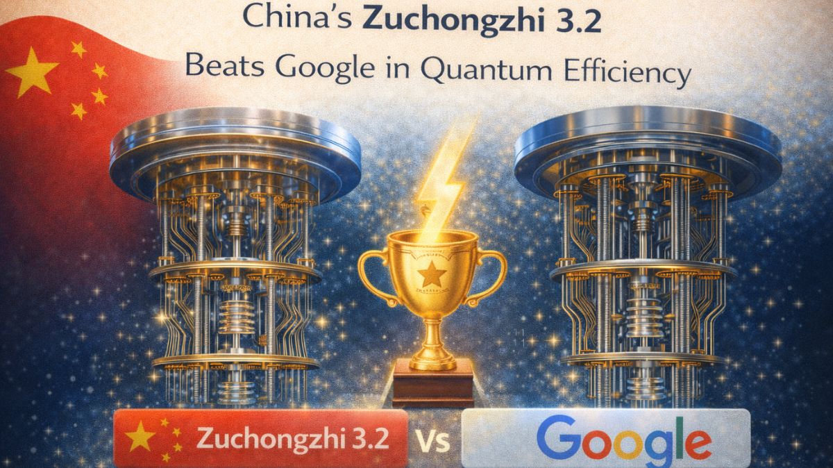 China’s Zuchongzhi 3.2 Beats Google in Quantum Efficiency