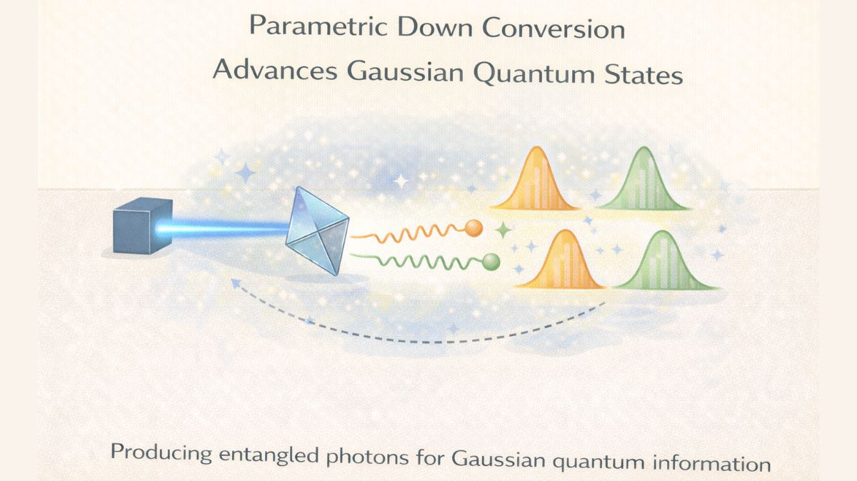 Parametric Down Conversion advances gaussian quantum states