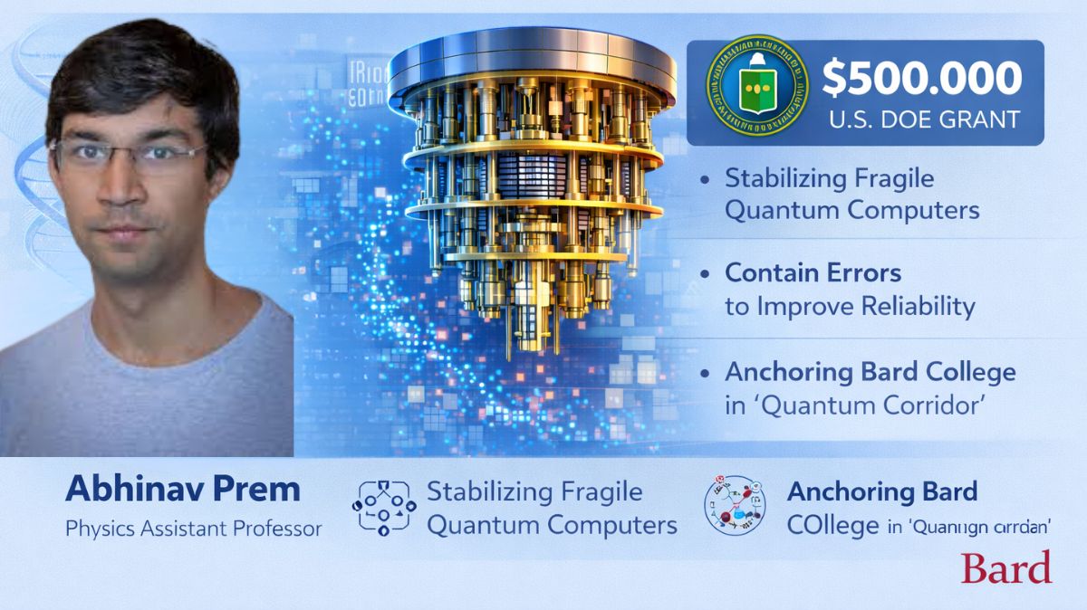 Bard Physicist Abhinav Prem Secures $500,000 DOE Grant