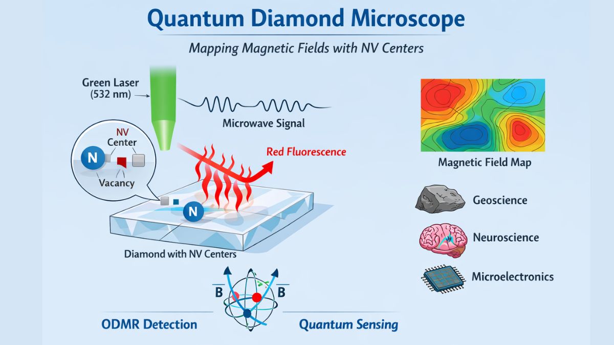 Quantum Diamond Microscope QDM: Magnetic Field Mapping