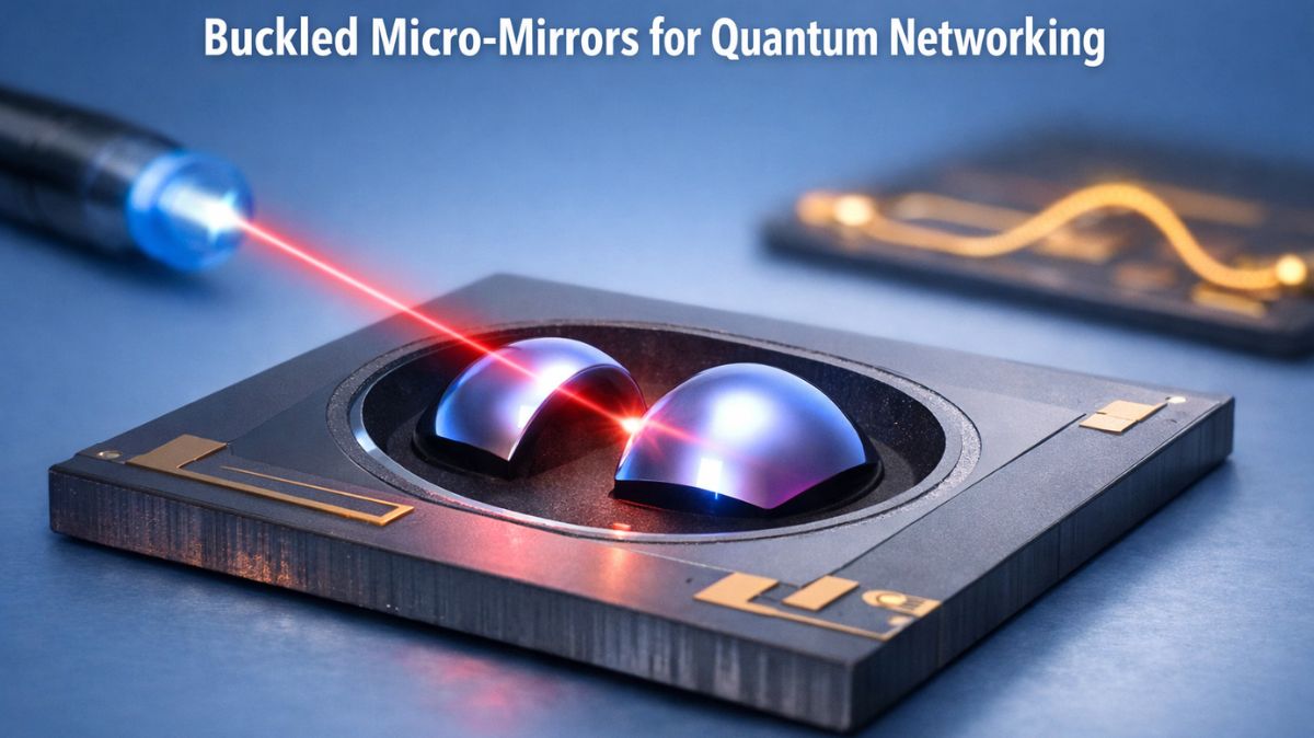 Reflecting Light: Buckled Micro Mirrors for Quantum Networks