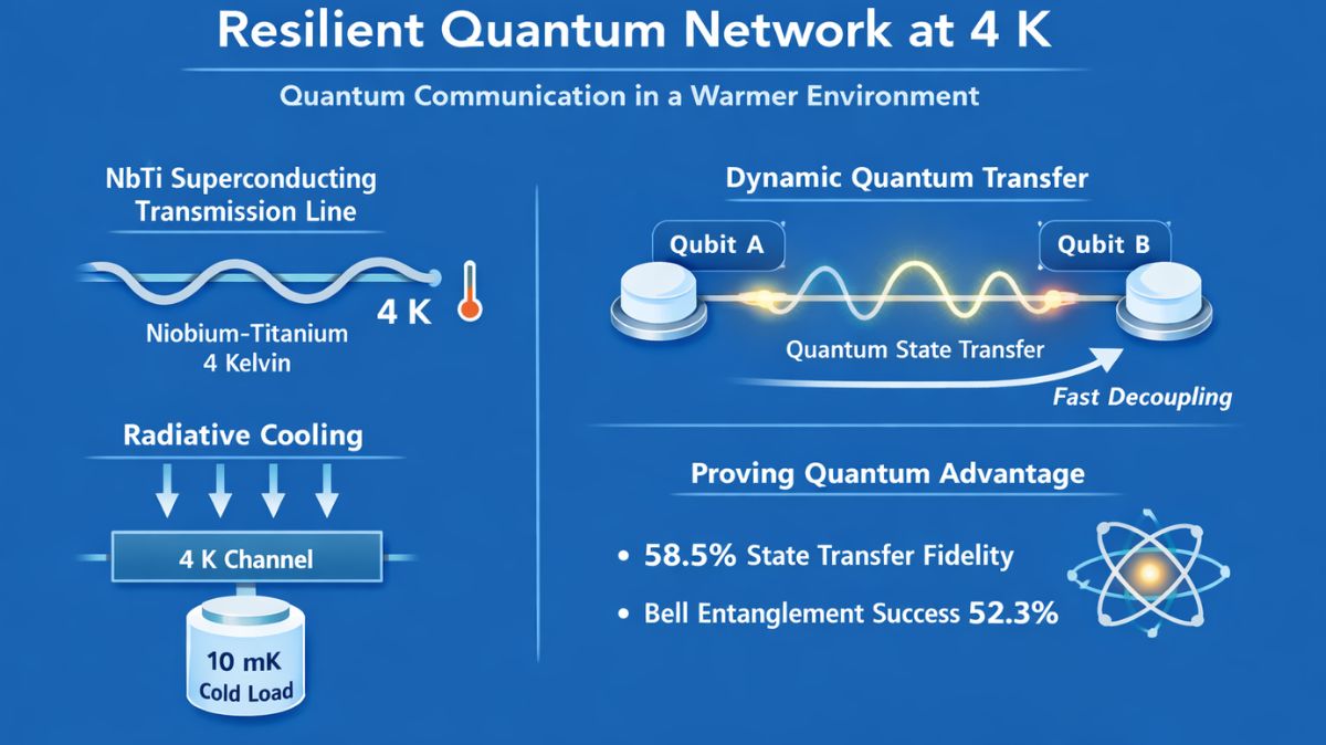 Microwave Quantum Network Resilience at 4 Kelvin