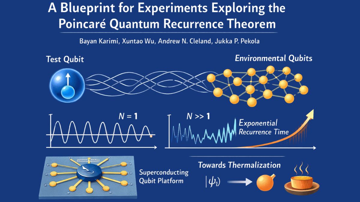 Poincaré Recurrence Theorem Tested with Quantum Qubits