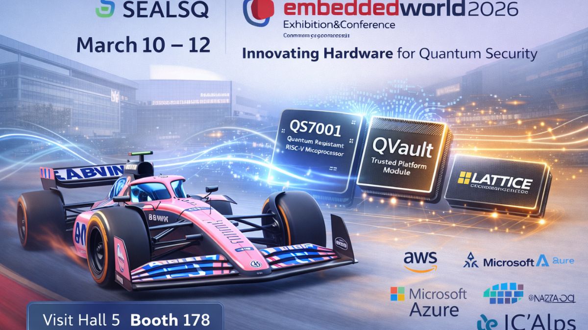 SEALSQ IC’Alps quantum-resistant ASIC at embedded world 2026