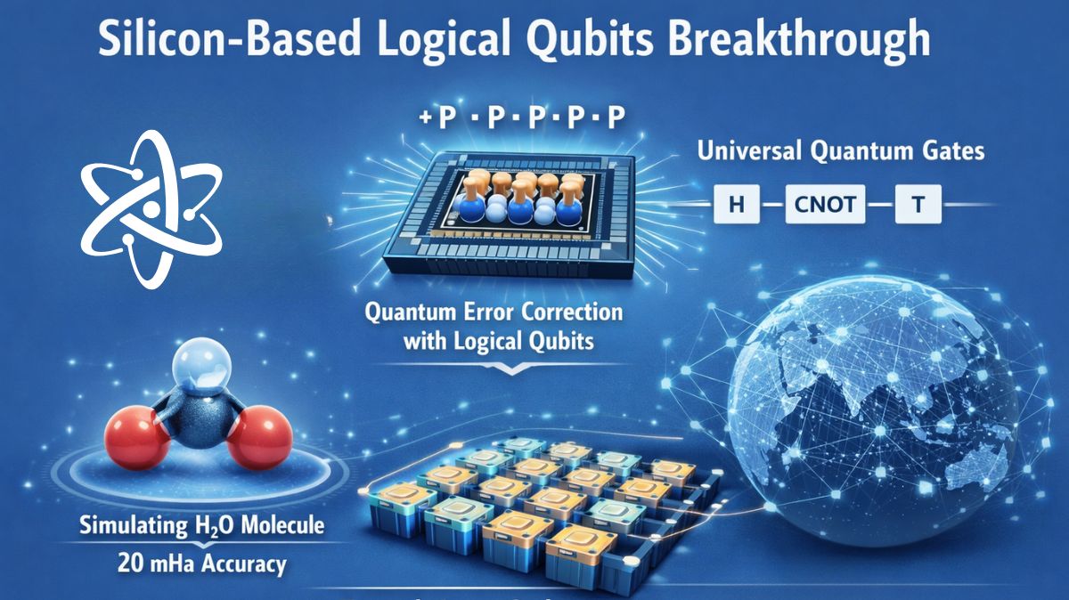Silicon Based Quantum Computing Achieves Logical Qubits