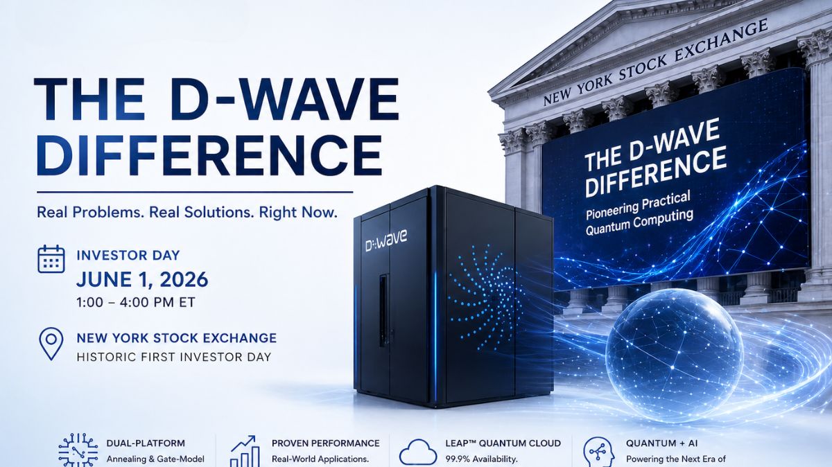 D-Wave Investor Day: The Quantum Difference at the NYSE