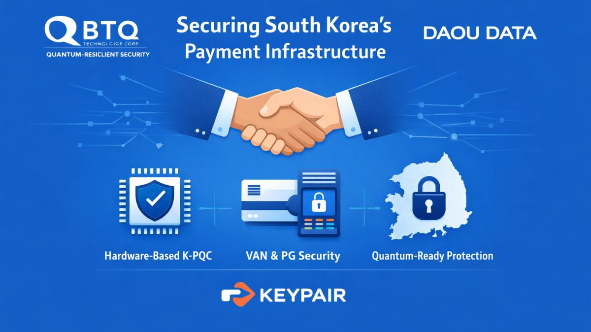 BTQ & Daou Data partner for Korean Quantum-secure Payments