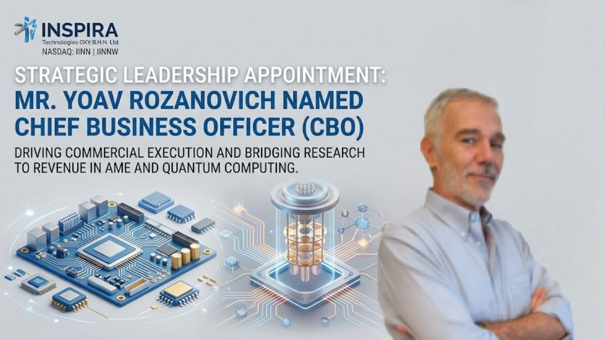 Inspira Technologies Inc Appoints Yoav Rozanovich as CBO
