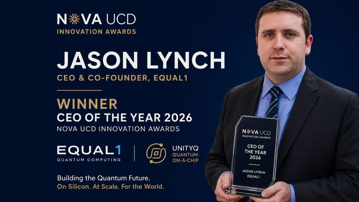 Equal1 CEO Jason Lynch Honored At NovaUCD Awards 2026