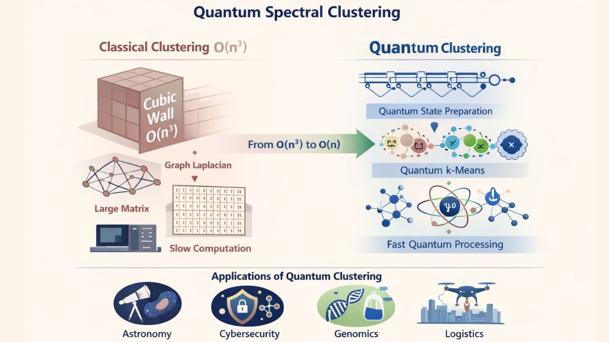 Quantum Spectral Clustering Rise: From O(n³) to Linear Time